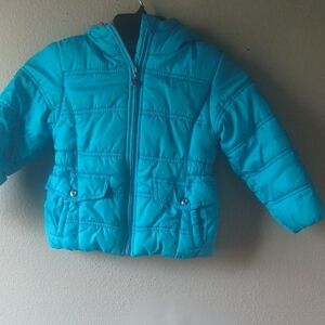Rothschild Aqua Blue Kids Puffer Jacket